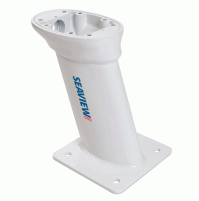 MODULAR SATELLITE TV & COMMUNICATION MOUNTS - 10" Modular Mnt / AFT raked / 7x7 base plate / Light plate / light bar compatible / Top plate required / Color White - PMA107M1 - Seaview